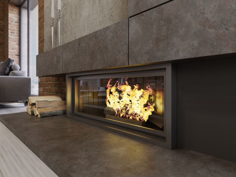 Stone Fireplace Interior