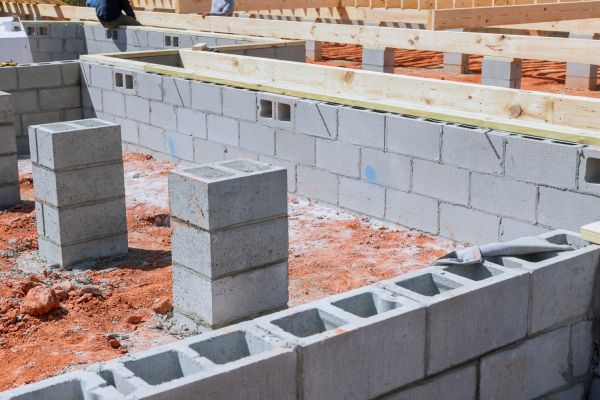 Cement Block Installation in Battle Ground